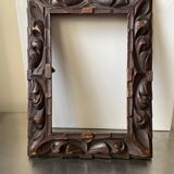 Antique handcarved frame   solid wood 30 cm x 22.5 cm