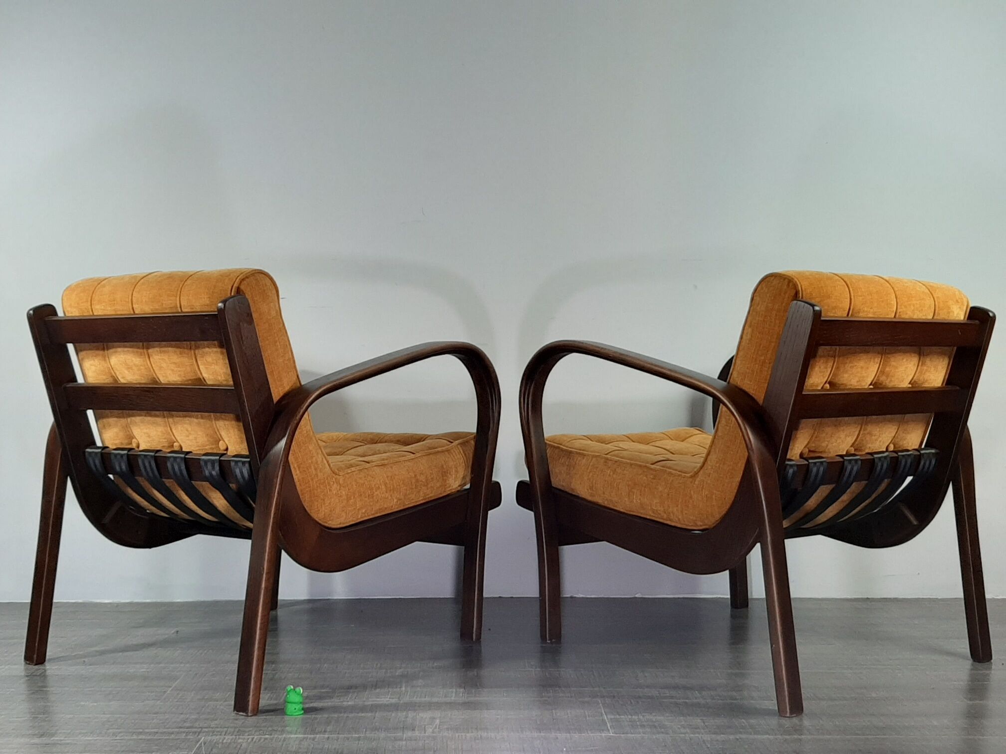 Paire de fauteuils Kropacek & Kozelka modernisme Tchèque 1947