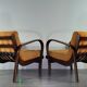 Paire de fauteuils Kropacek & Kozelka modernisme Tchèque 1947