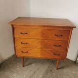 Chest of drawers from the 50s, compass feet