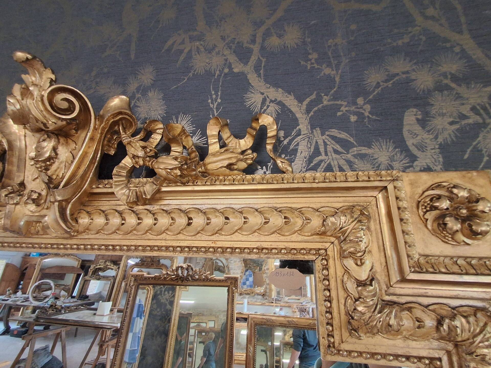 Miroir époque XIX 193x132