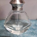 Saupoudreuse en cristal et en argent art déco