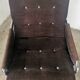 Velvet and tubular metal armchair 1980