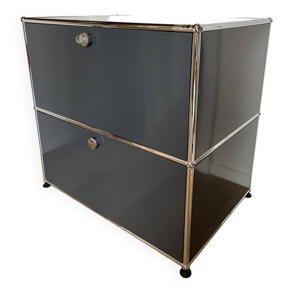 Commode USM Haller en Gris Anthracite (dernière génération) | Selency