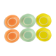Lot 6 large plates Duralex colors - very vintage - france - pastel