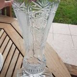 Large crystal vase