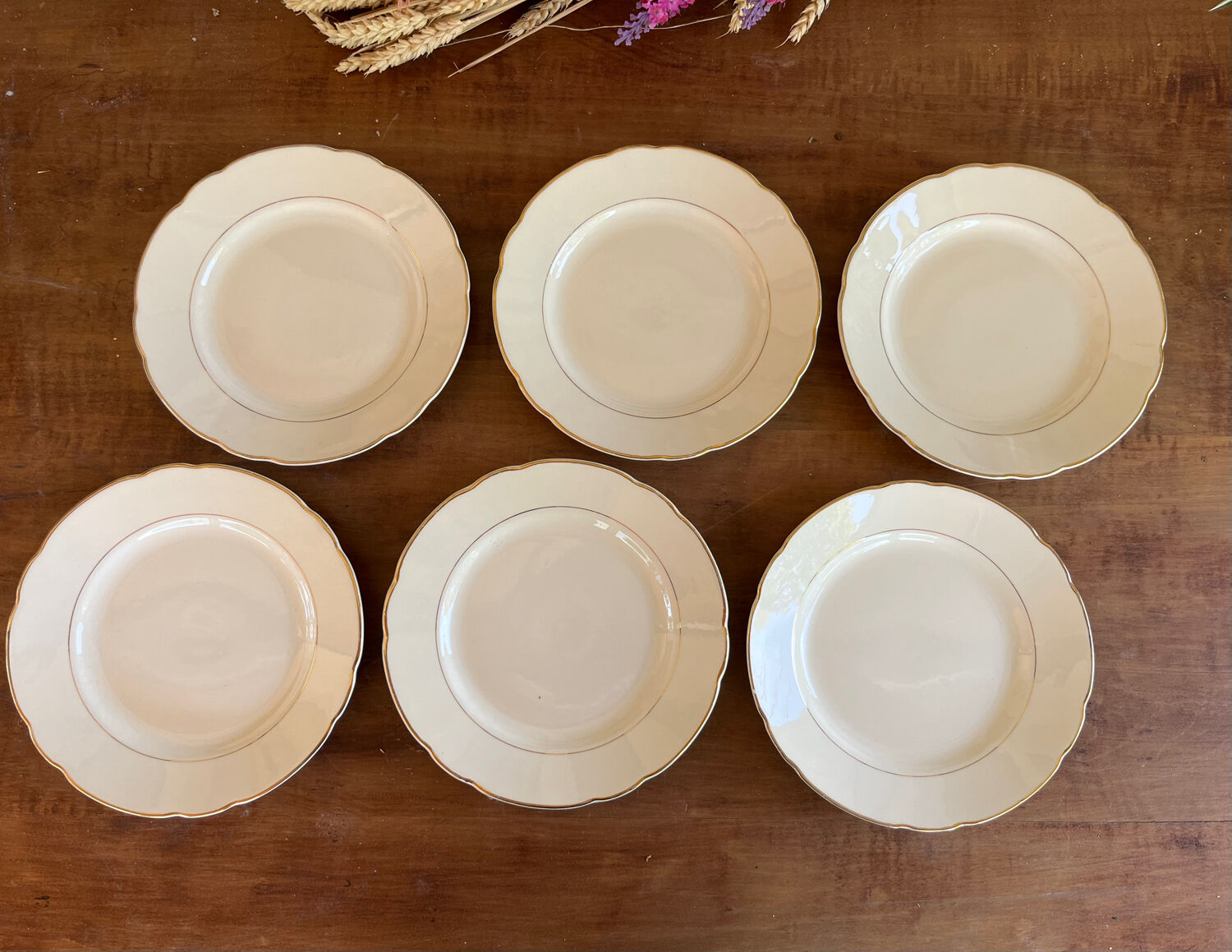 6 Villeroy&Boch dessert plates