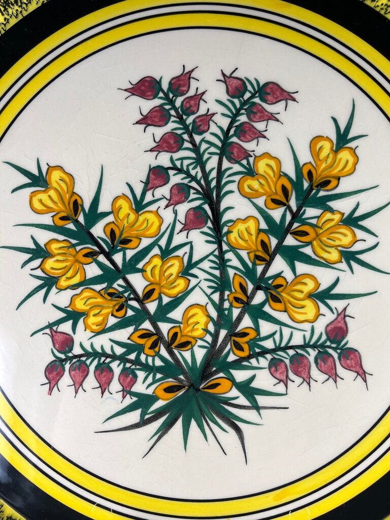 Cake dish Henriot Quimper Vintage breton 1950