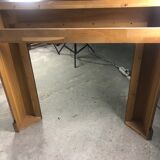 Fireplace surround in light oak 1980s