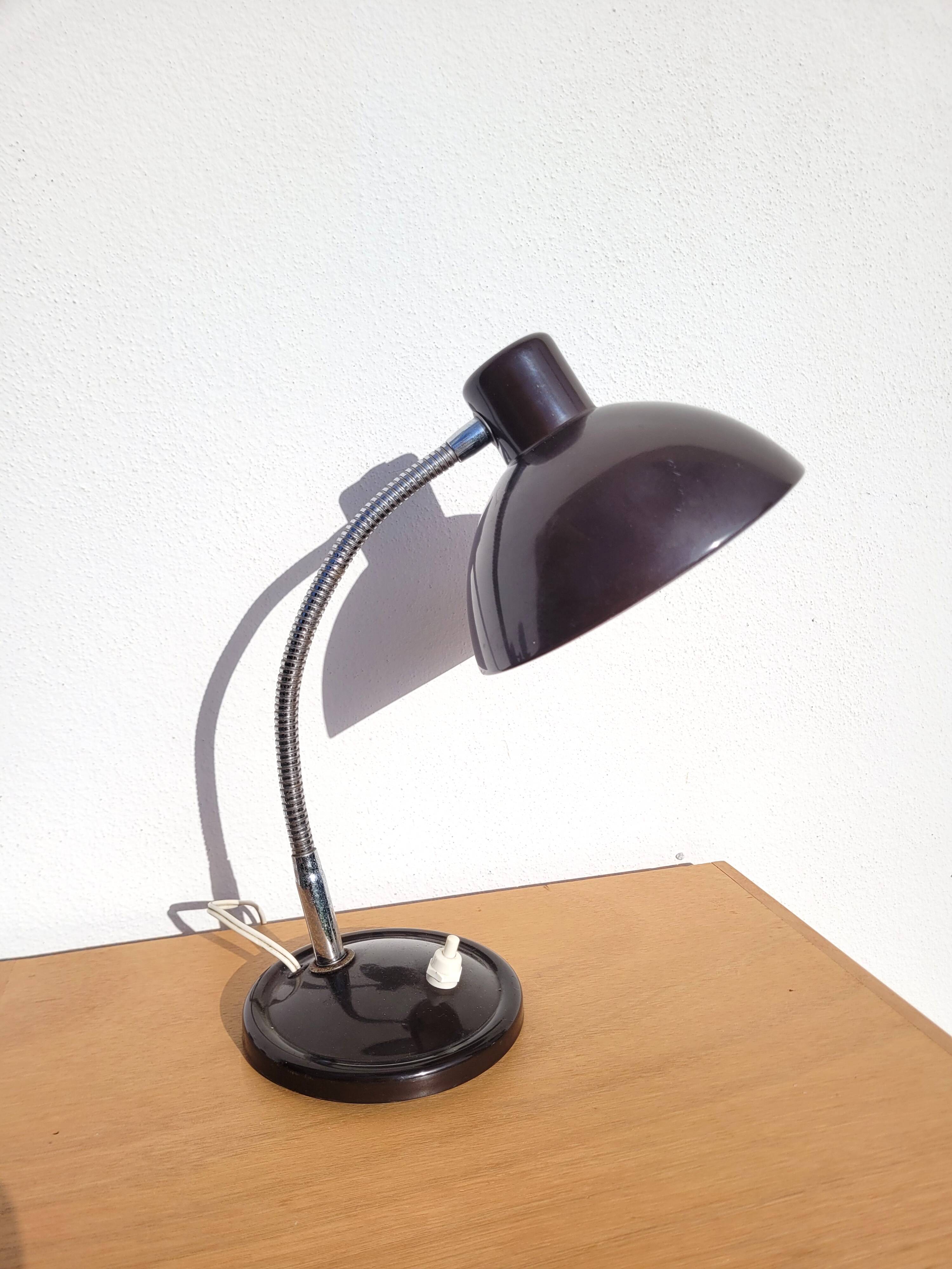 Vintage brown flexible lamp 70s