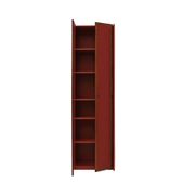 Mid-Century Afra & Tobia Scarpa Italian Wood Red Lacquer 1960s Tall Cabinet