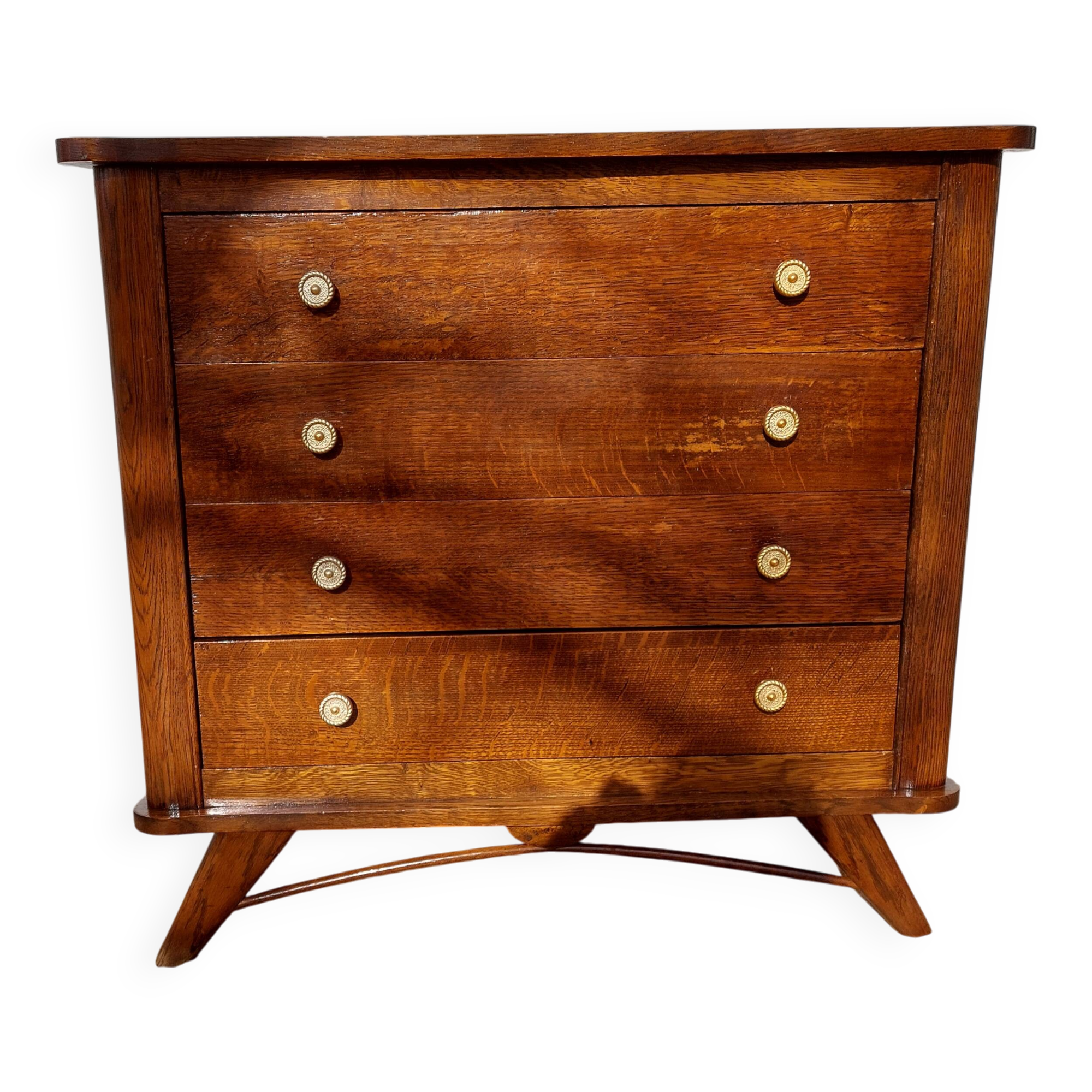 vintage commode with tapered legs