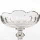 Biedermeier compote, transparent crystal, Czechia, 19th century