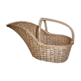 1960 vintage rattan bottle holder