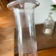 Vintage 60s chiseled glass decanter