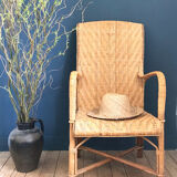 Wicker armchair