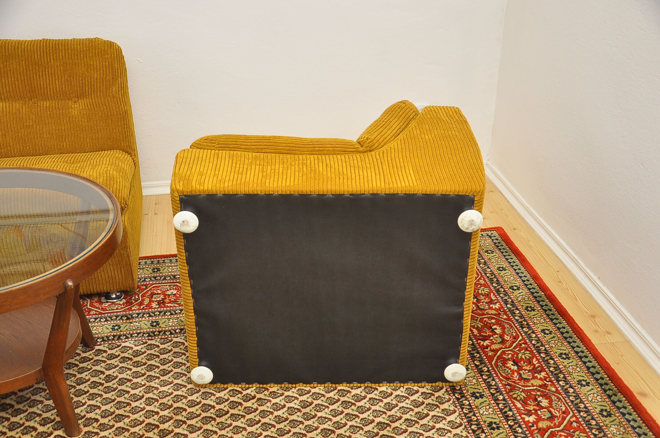 Canapé modulable en velours côtelé, années 1970, set de 6