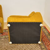 Corduroy modular sofa, 1970s, set of 6