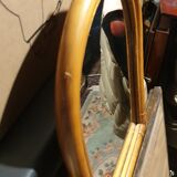 Rattan mirror