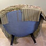 Fauteuil crapaud fleuri