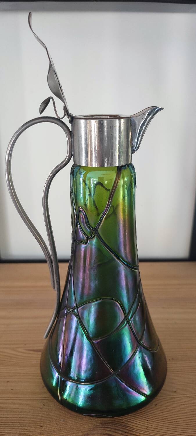 Art Nouveau ewer by Kralik and Loetz