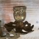 Pair of Louis XV style gilded bronze sconces