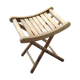 Folding wood stool