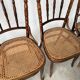 Set of 4 Fischel caned bistro chairs