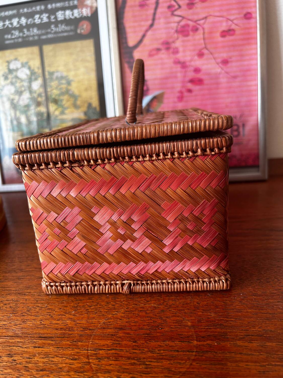 Vintage wickerwork box