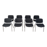 Vintage Dsc 106 Side Chairs By Giancarlo Piretti For Castelli, Set Of 8