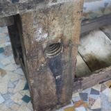 Ancient wooden workbench