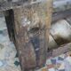 Ancient wooden workbench