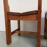 Set of table and 4 chairs, 60s mountain furniture