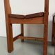 Dining table and 4 chairs, mountain furniture from the 1960s.
