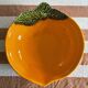 Orange slip salad bowl