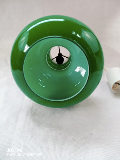 Vintage green opaline suspension