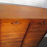 Double curtain binder, 1950-1960 in oak