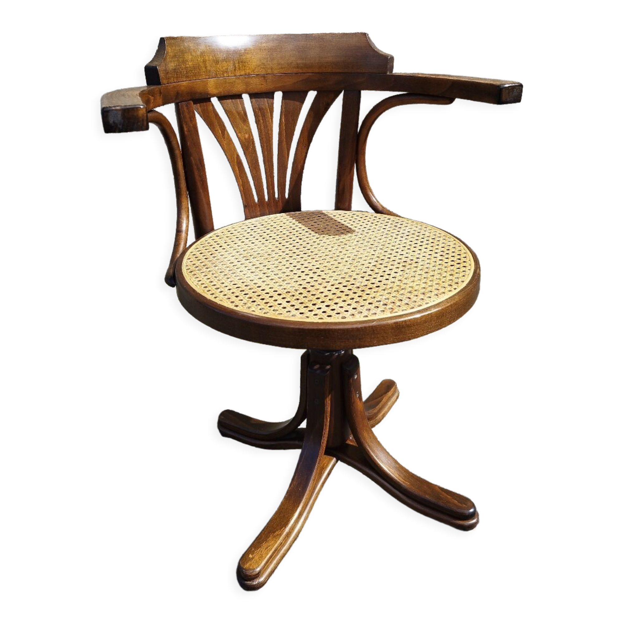 Swivel office chair bentwood and canning