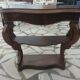 Late 19th century walnut console table