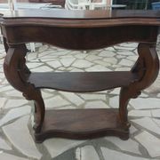 Late 19th century walnut console table