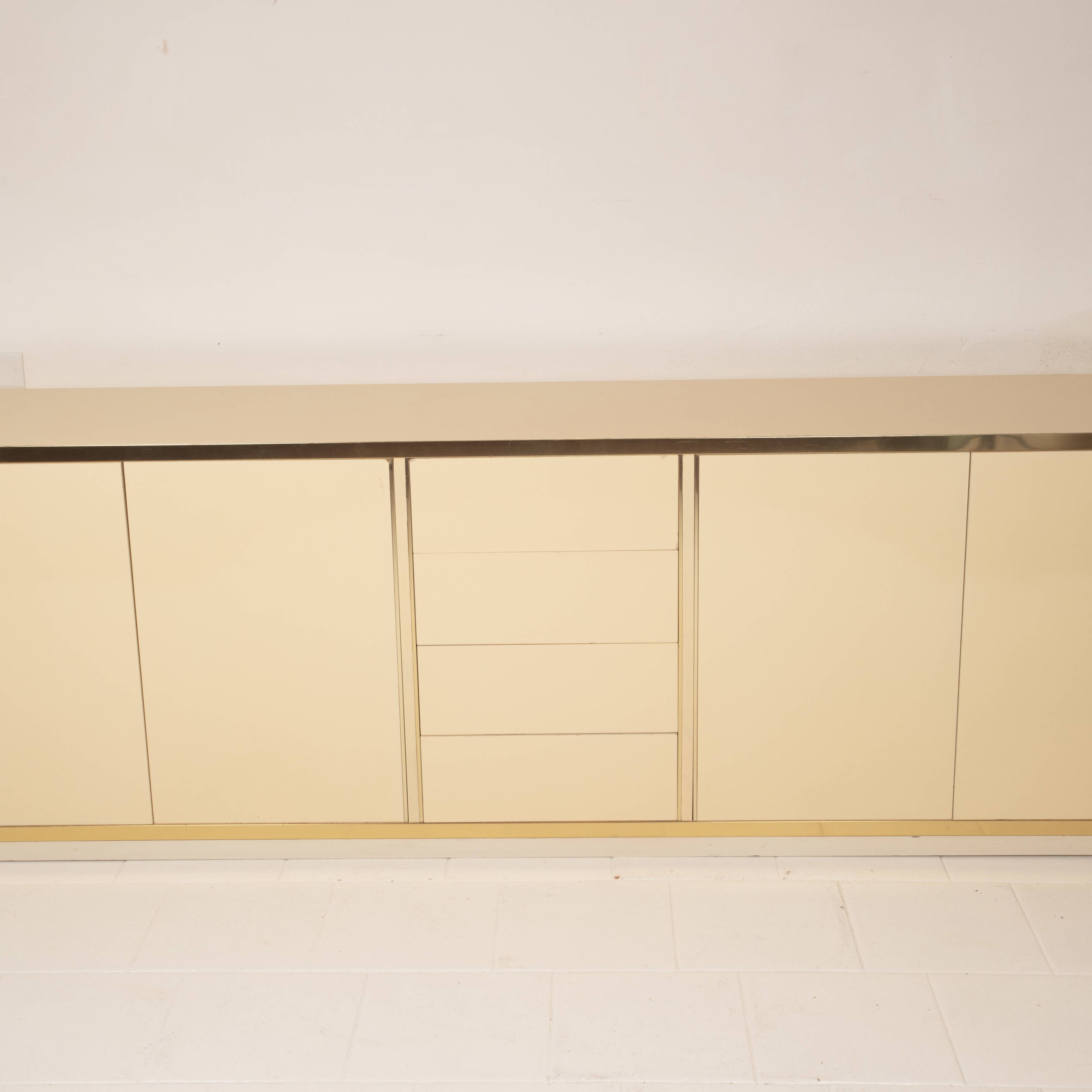 Willy Rizzo Hollywood Regency Sideboard for Mario Sabot 1970