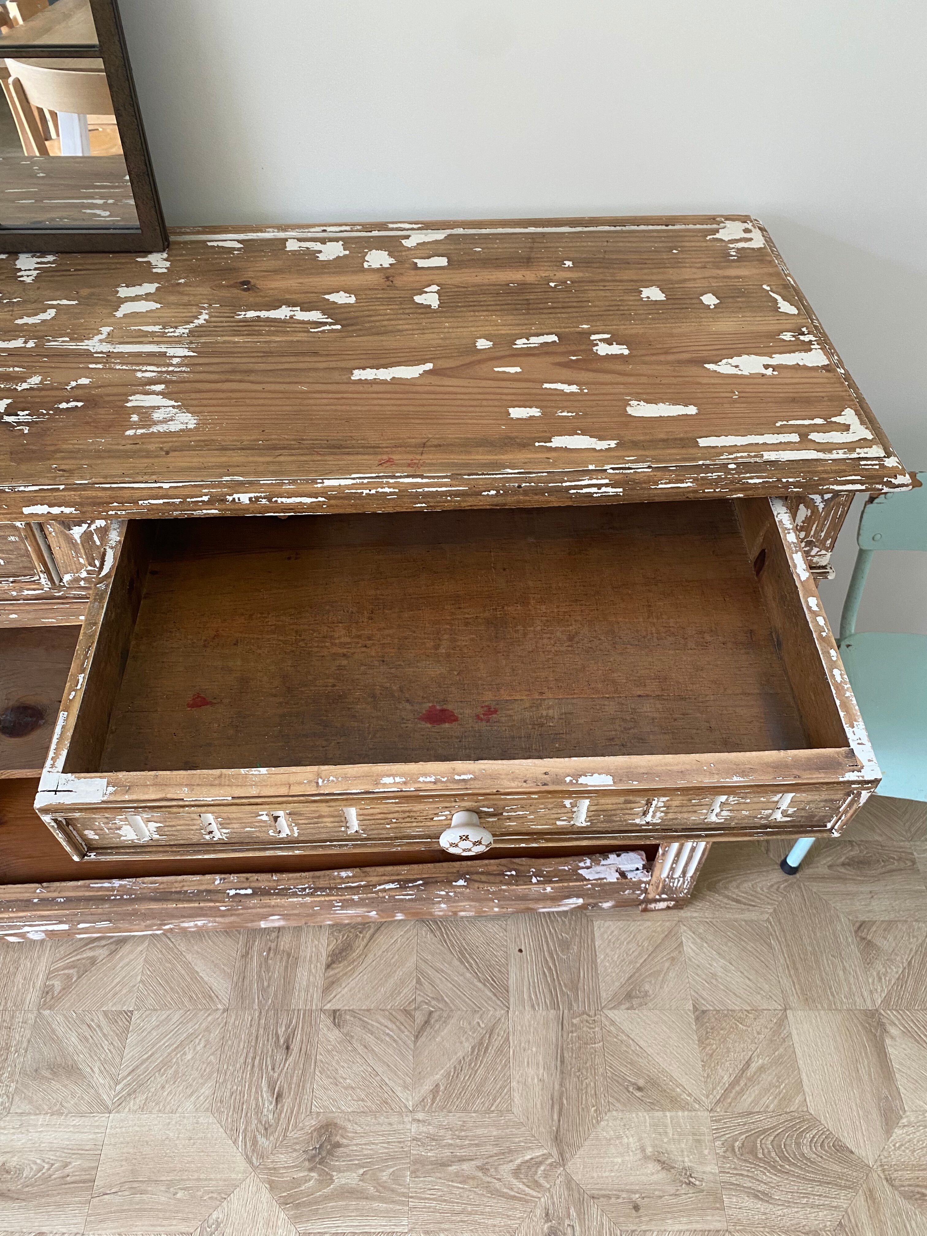 Wooden open buffet