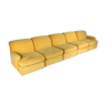 Vintage corn yellow modular sofa 1960s, 5 parts