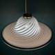 Classic swirl Murano glass pendant lamp Italy 1970s