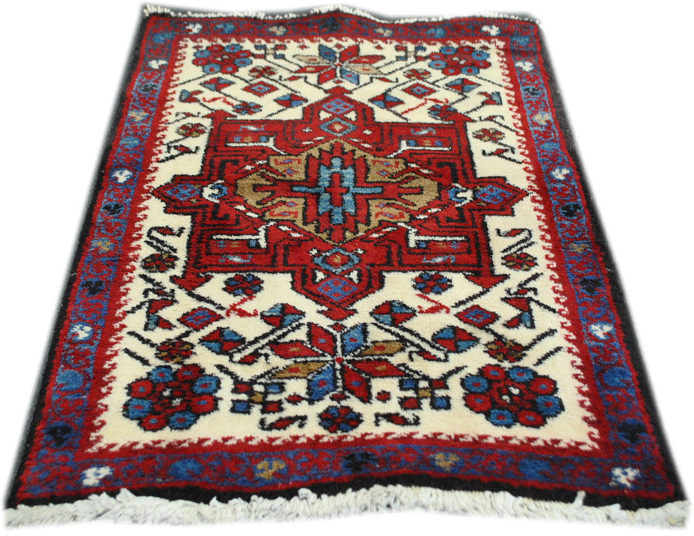Authentic Persian rug from the mid-20th century 87 x 60 cm