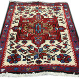 Authentic Persian rug from the mid-20th century 87 x 60 cm