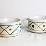 Pair of mugs, vintage