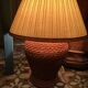 Wicker rattan table lamp