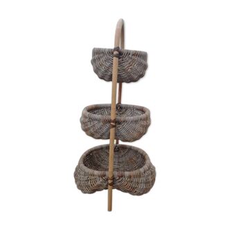 3-tier wicker baskets