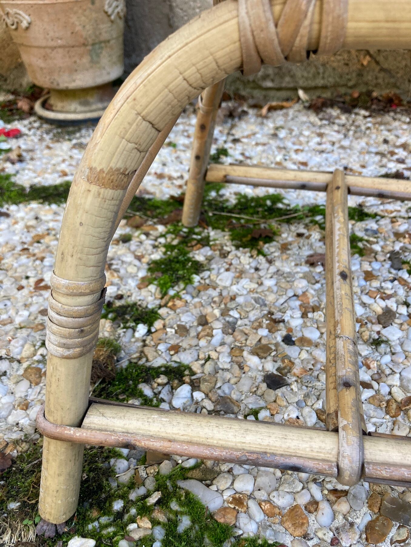 Rattan armchair for vintage children